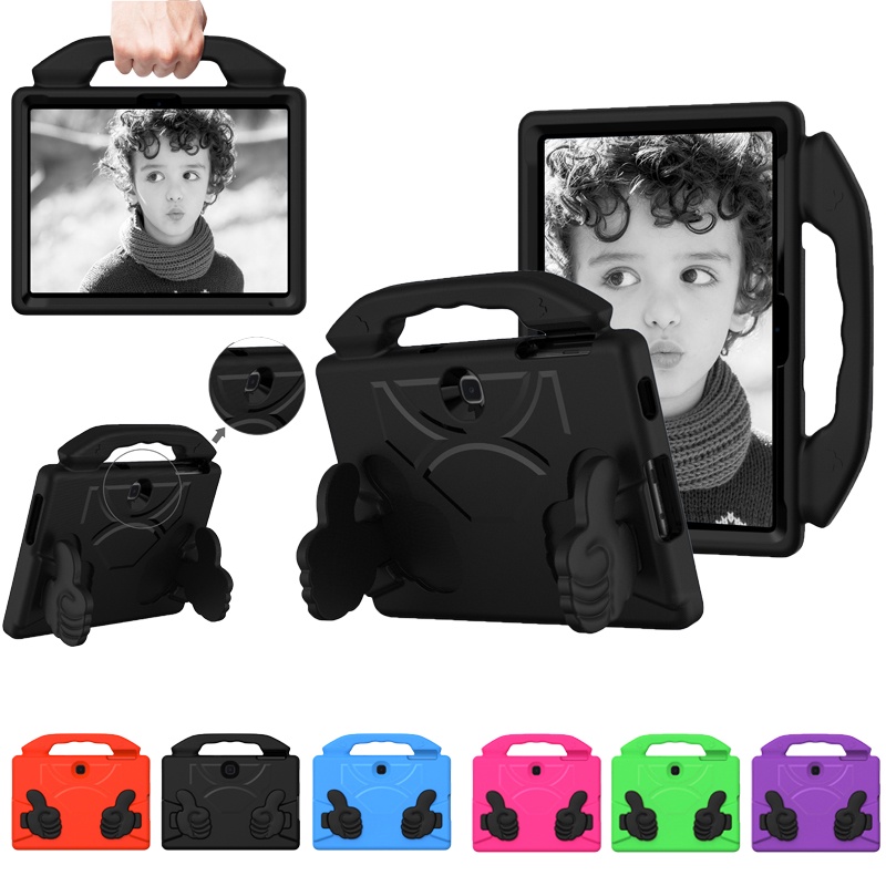 EVA Kids Friendly Handle Stand Case Para Samsung Galaxy Tab S9 FE 11 2023 A9 Plus 10,95 A2 A 10,1 A8 10,5 S6 10,5 S5E A7 S6 Lite 10,4 S7 11 Polegadas S8 8,4 Capa À Prova De Choque De Espuma Segura