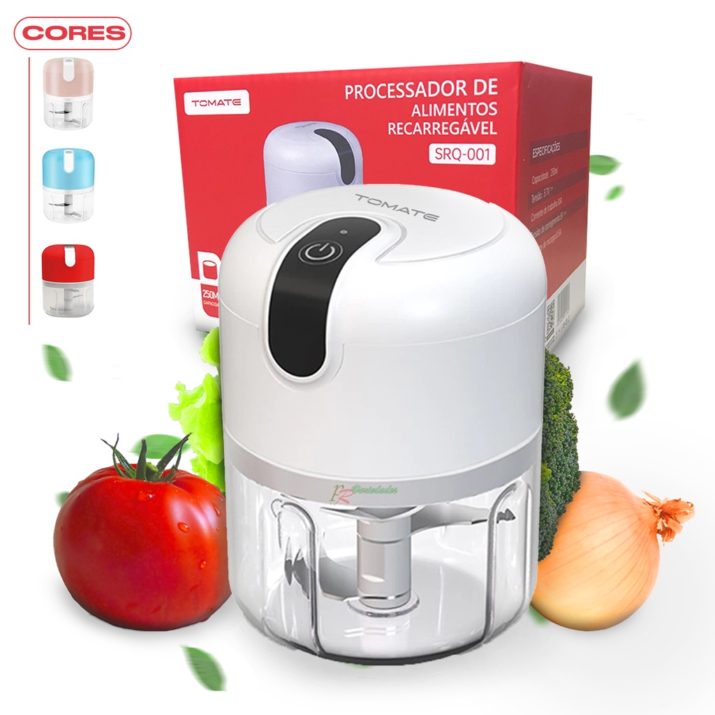 Multiprocessador Mini Processador Moedor Elétrico Alimentos USB Laminas