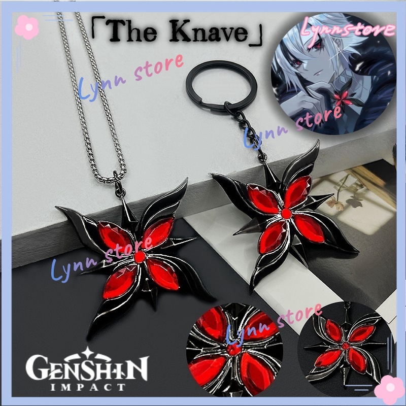 Novo GENSHIN IMPACT Fatui O Colar De Metal Pingente Cosplay Arlecchino Colar/Chaveiro Jóias Acessórios Presentes Para Fãs em Oferta na Shopee