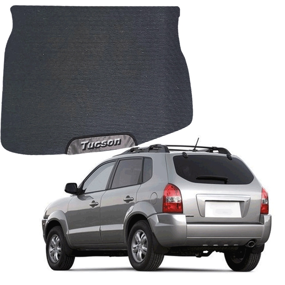 TAPETE EMBORRACHADO PARA PORTA MALA MALAS ESPECIFICO DO CARRO TUCSON 2004 A 2017