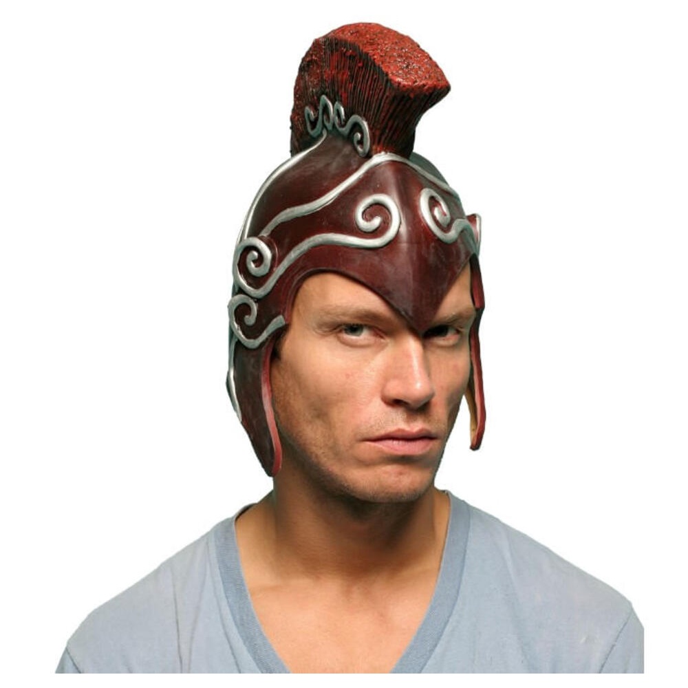 Capacete Soldado Romano Borracha Adulto Masculino - Fantasia