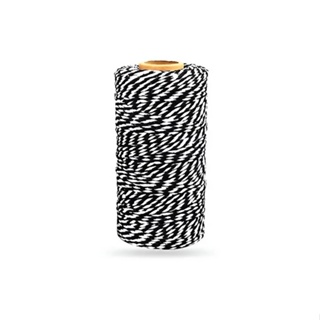 Fio Barbante Preto e Branco - 50m - 1 unidade - Rizzo Distribuidora em Oferta na Shopee