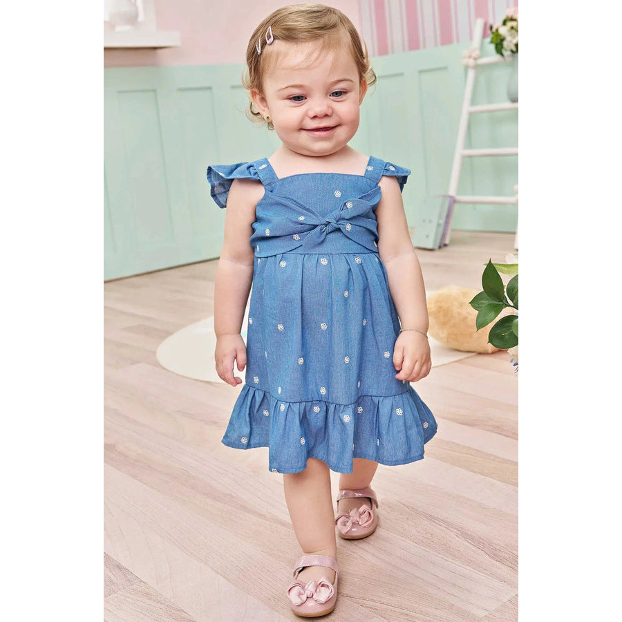 Vestido Bebê Jeans Infanti 75162