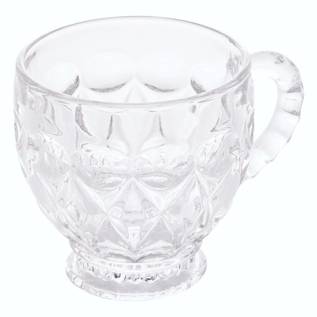 Xícara De Cristal Lile 200ml Com Alça Caneca Para Café Chá Chocolate Quente Servir Mesa Visitas Presente