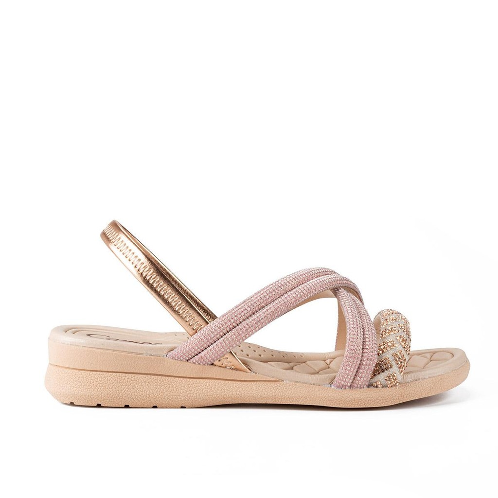 Sandália Campesí Anabela Metalizada L9718 - Women Shoes