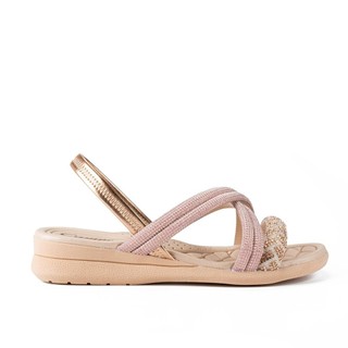 Sandália Campesí Anabela Metalizada L9718 em Oferta na Shopee