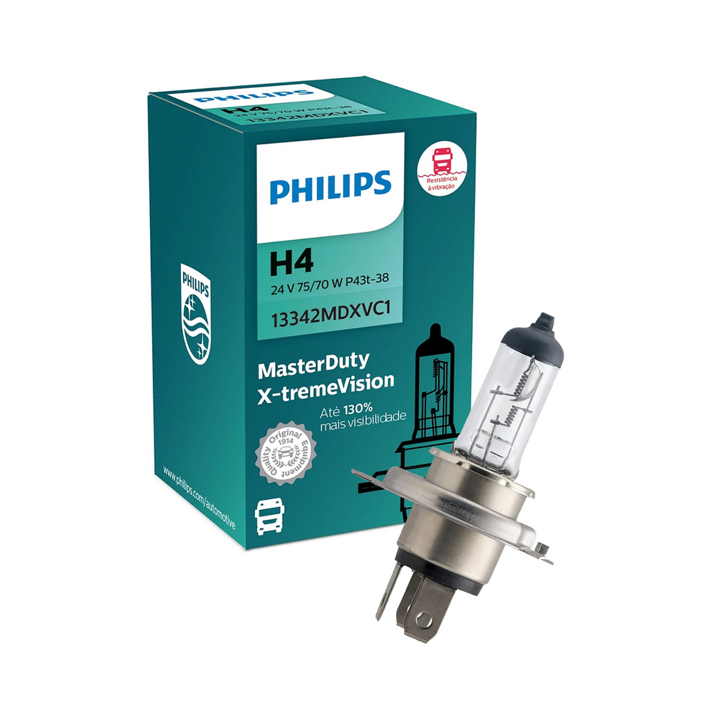 Lâmpada Philips Caminhão Xtreme Vision 24V + 130% de Iluminação em Oferta na Shopee