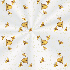 Saco Adesivado Decorado com Aba - Doce Mel - 100 unidades - Cromus - Rizzo