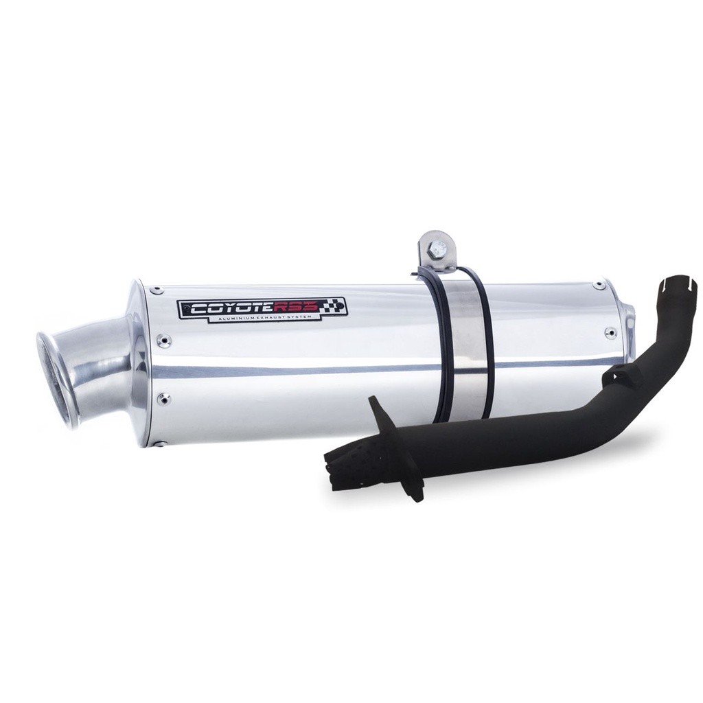Escape / Ponteira Coyote RS3 Aluminio Oval Preto - Lander XTZ 250 até 2018 - Yamaha