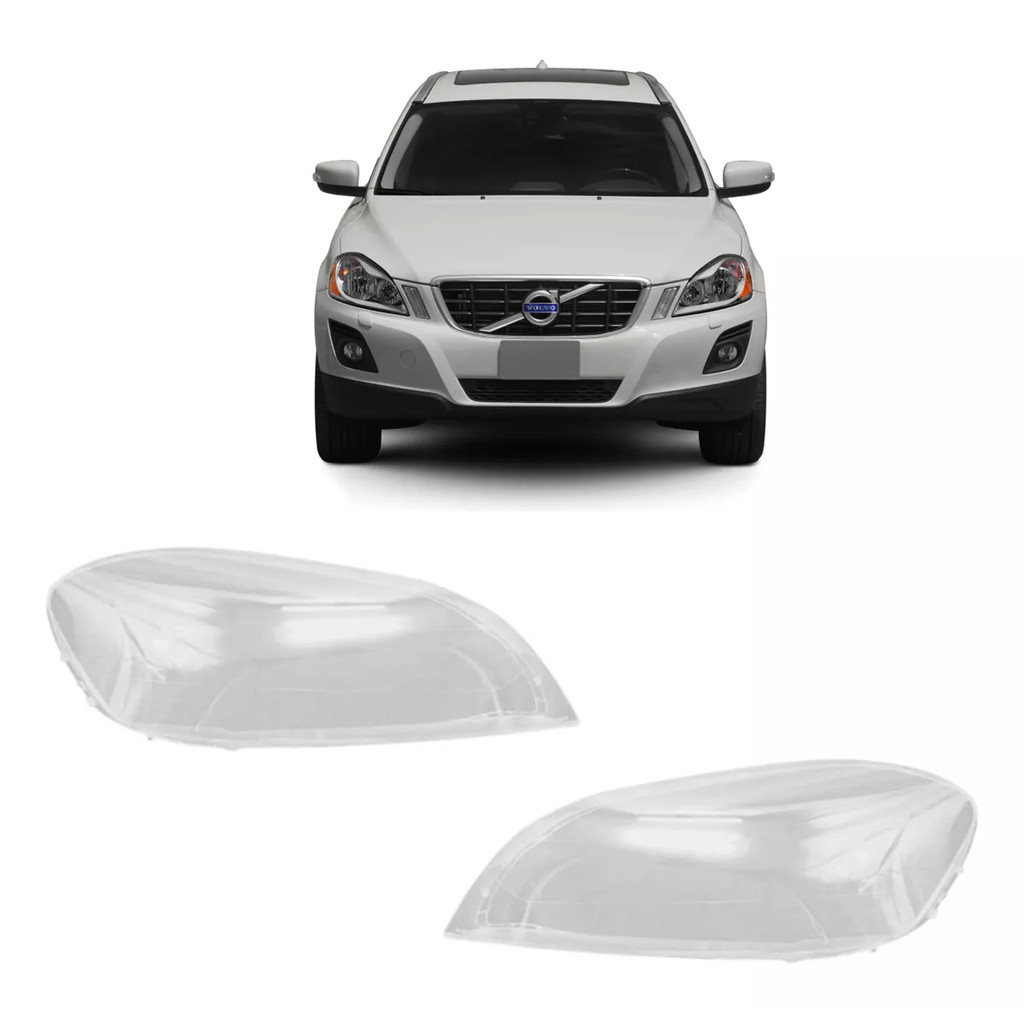 Lente Farol Dianteiro Volvo Xc60 2009 2010 2011 2012 2013 Novo