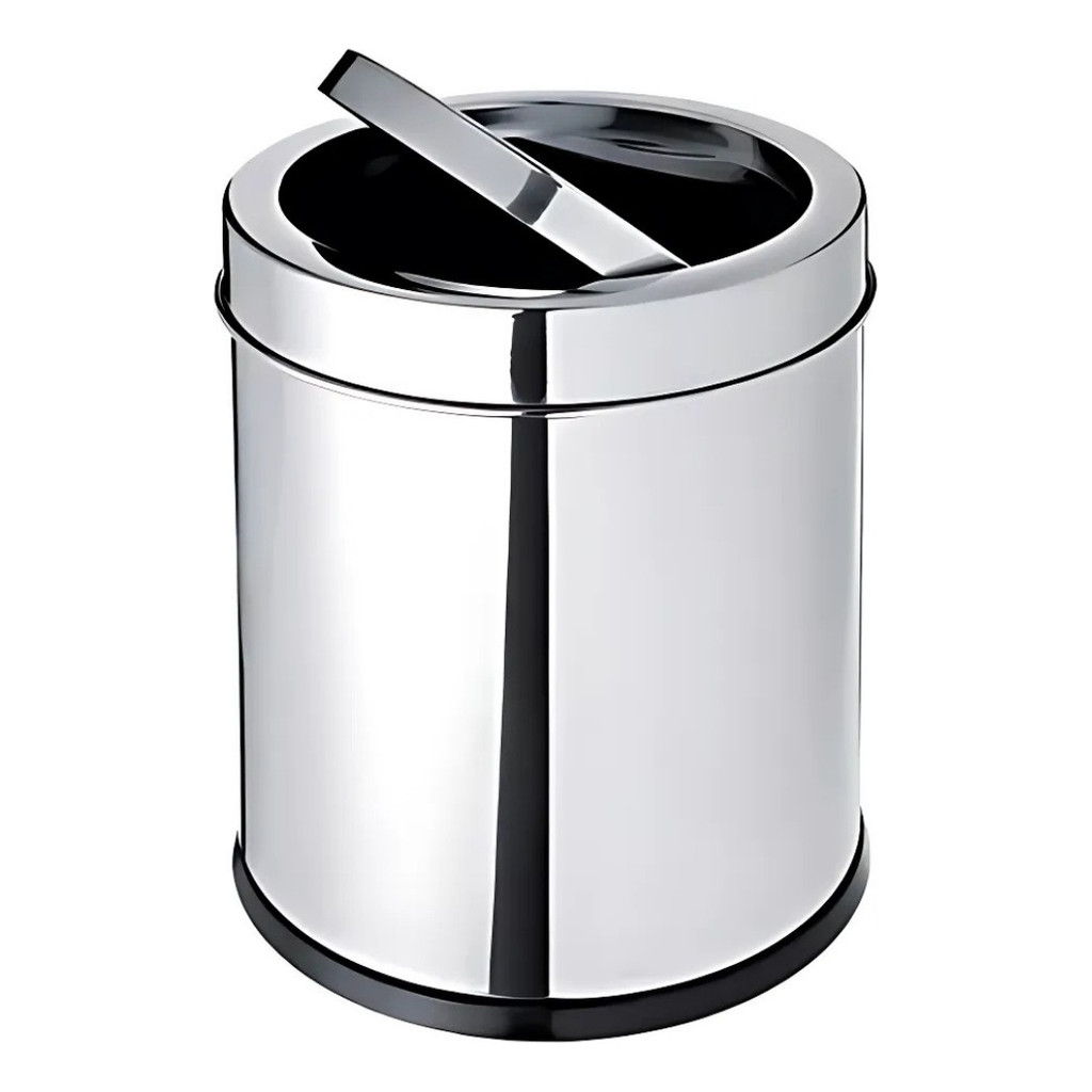 Lixo Lixeira Cesto de Lixo Tampa Basculante 12 Litros Inox Powermaid