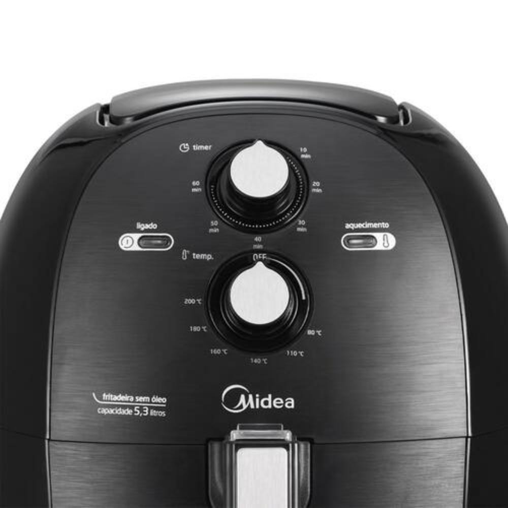 Detalhes do Fritadeira Elétrica S/Óleo Midea 127V 5,3L