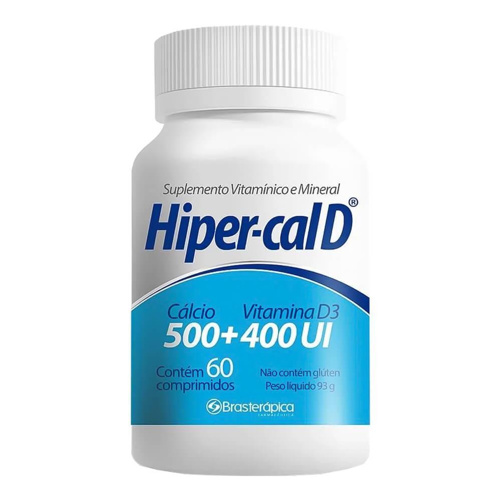 HIPER-CAL D 500+400UI COM 60 COMPRIMIDOS - Health