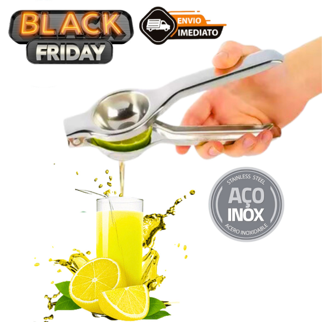 Espremedor de Limão Manual Por Pressão Portátil De Aço Inox Para Extração De Suco Sem Esforço Espremedor De Fruta