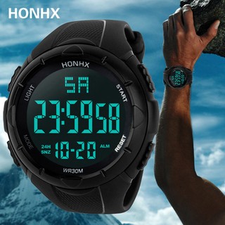 Luxo Homens Analógico Digital Esporte Militar Led Relógio De Pulso À Prova D 'Água