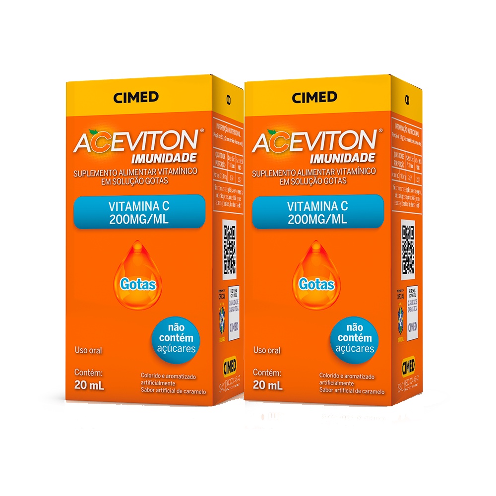 Vitamina C Aceviton Em Gotas Sabor Caramelo 40ml