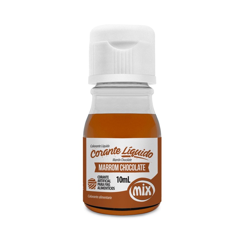 Corante Liquido Marrom Chocolate 10ml Mix - Food & Beverages