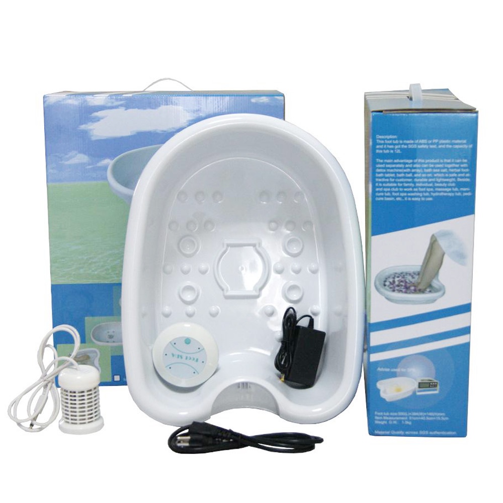 Mini Máquina De Desintoxicação Celular Limpeza Iônica Pé Spa Aqua Banho Massagem Ou Bacia Plstic em Oferta na Shopee