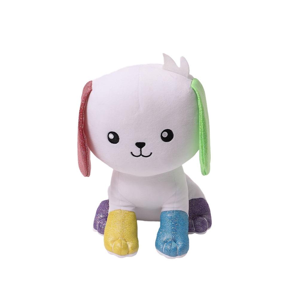 Os Chocolix Pelúcia Melodia Cachorro Branco - Fun Divirta-se em Oferta na Shopee