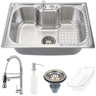 Cuba para cozinha com acessórios carajás e Torneira misturador monocomando gourmet Munim Pingoo em Oferta na Shopee