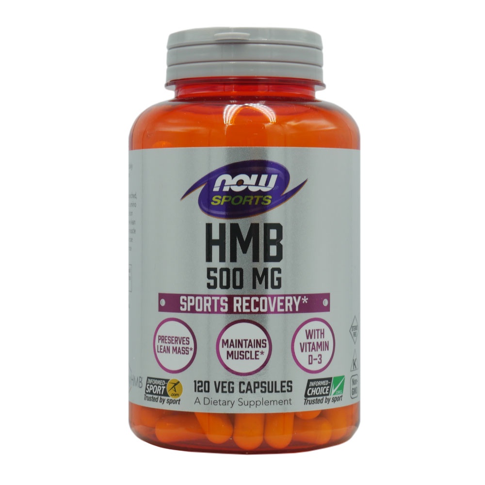 Hmb 500mg Now Foods com Vitamina D3 120 Veg Caps em Oferta na Shopee