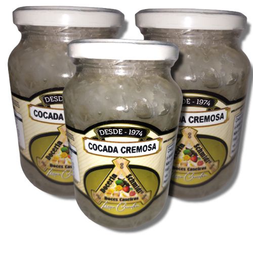 Kit com 3 Cocada Cremosa no Pote - Autêntica do interior - Schmidt
