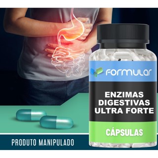 Enzimas Digestivas Ultra Forte - Cápsulas - Auxilia na má digestão; Desconfortos Abdominais; Ásia