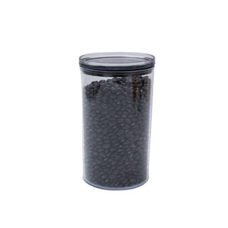 Pote de acrílico 1,2L com tampa transparente circular empilhável - Oikos