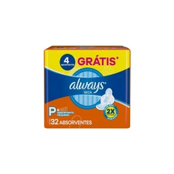 Absorvente Always com Abas Super Proteção Seca c/ 32un