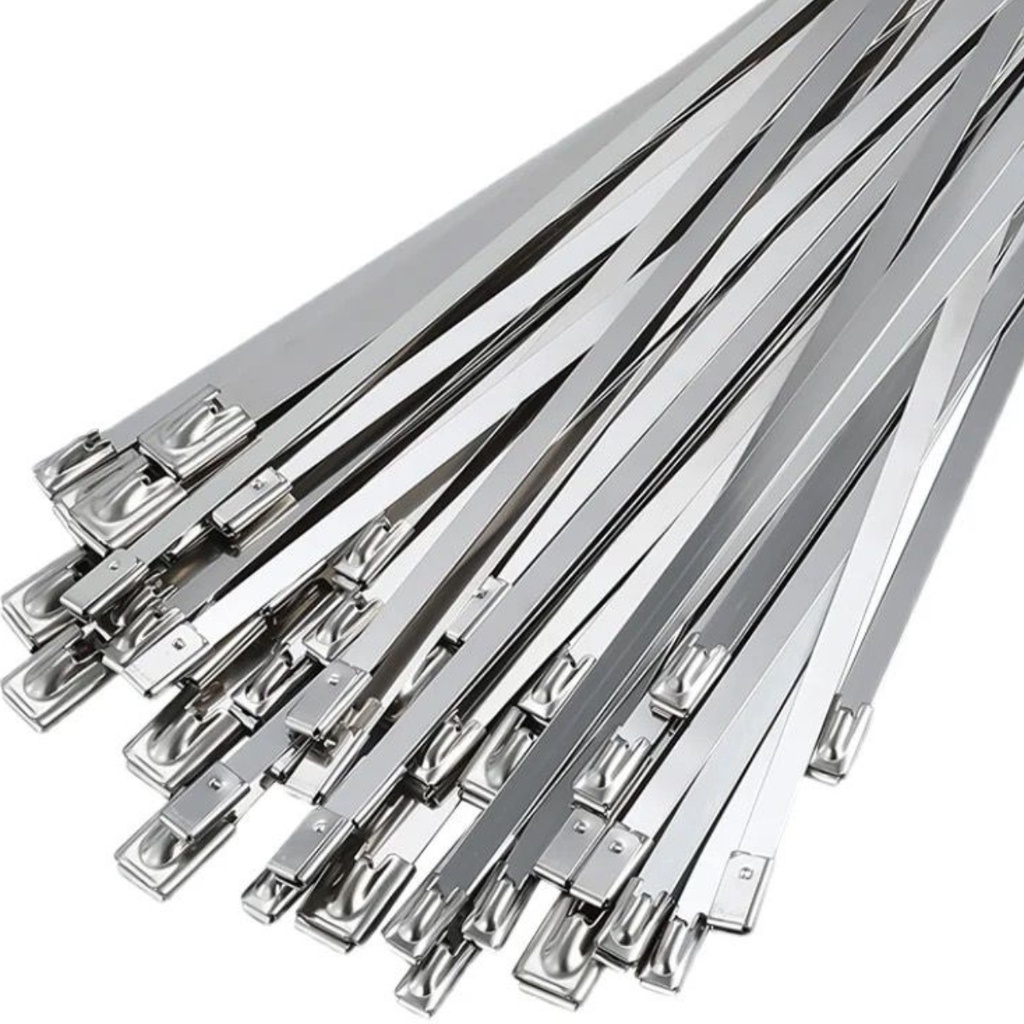 Abraçadeira aço inox 304 termotape com 45 cm comprimento