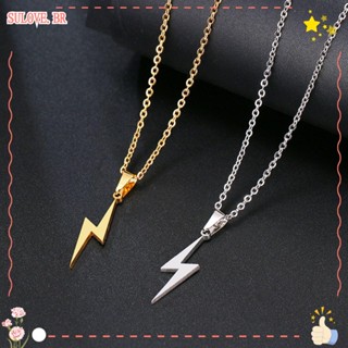SULOVE 1 Pç Colar/Gargantilha De Metal Masculino/Feminino Durável Com Pingente De Raios/Multicolorido