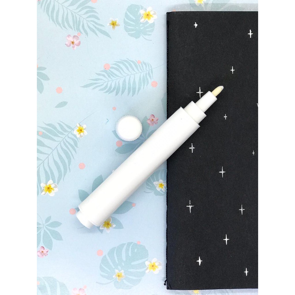 6 Canetas GIZ Liquido BRANCO Quadro Negro em Oferta na Shopee