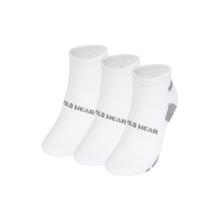 Kit 3 Meias Atoalhadas Cano Curto Polo Wear Branco