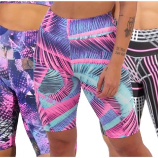 Bermuda Legging Feminina Cós Alto Suplex do P ao G3 Shorts Academia Corrida - Cores Variadas