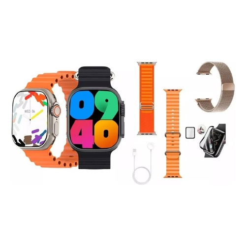 Smartwatch Serie 9 Ultra Kit 7 Pulseiras + Case Black Friday