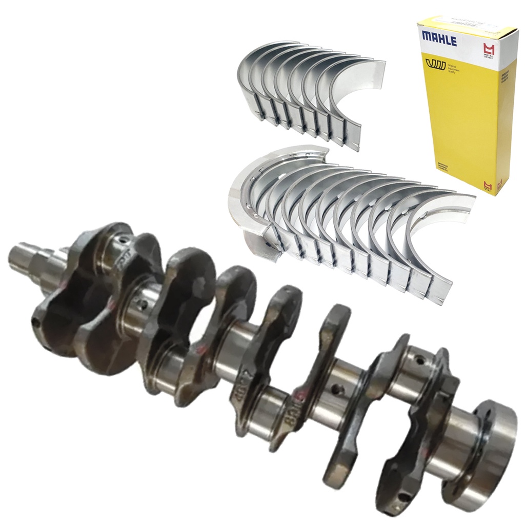 Kit Virabrequim Novo Original e Bronzinas para Fiat Uno Palio Siena Mobi 1.0 8v 16v Fire / Evo