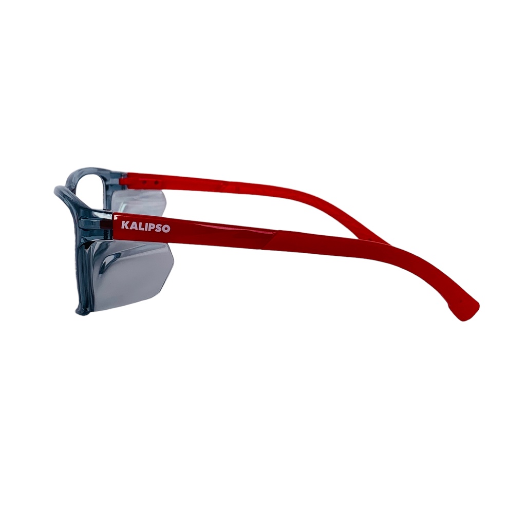 Oculos Proteção Kalipso Cancun Vermelha Lente Incolor C.A 45873