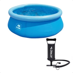 Kit Piscina Inflável Redonda 1.000 Litros PVC 1,68 M x 51 cm + Bomba de Ar