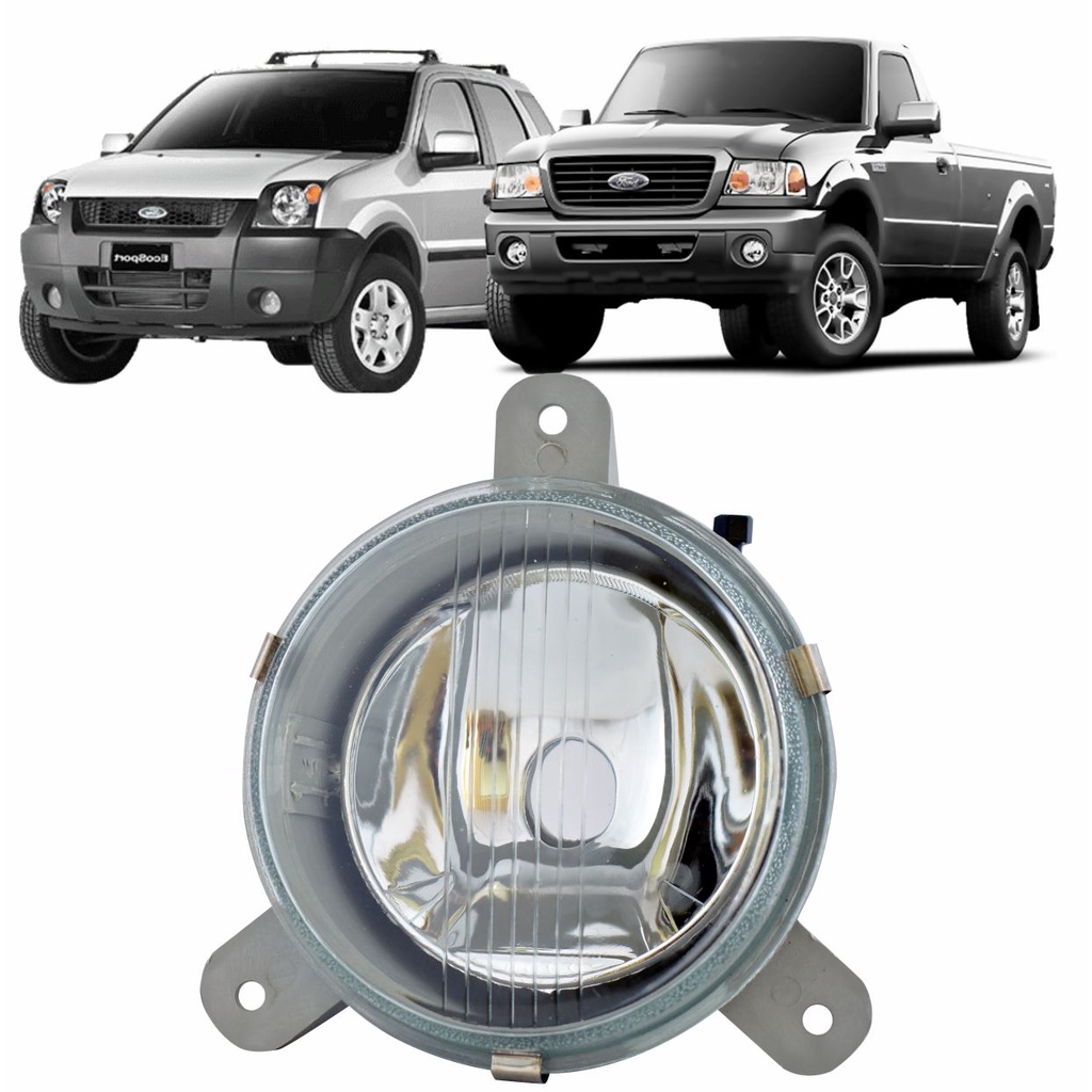 Farol Milha Ford Ranger 2005 A 2011 Ecosport 2003 A 07 Vidro