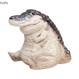 cu Figuras De Animais Em Forma De Crocodilo Jacaré Gordurosos Ornamento De Resina Decorativa Miniaturas Para br De Varanda De Gramado