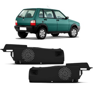 Par Suporte Tampão Bagagito Lateral Uno 4 Portas 1985 a 2013 Preto
