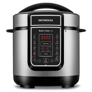 Panela de Pressão Elétrica Mondial Master Cooker 3L Preto 700W PE-40 220V
