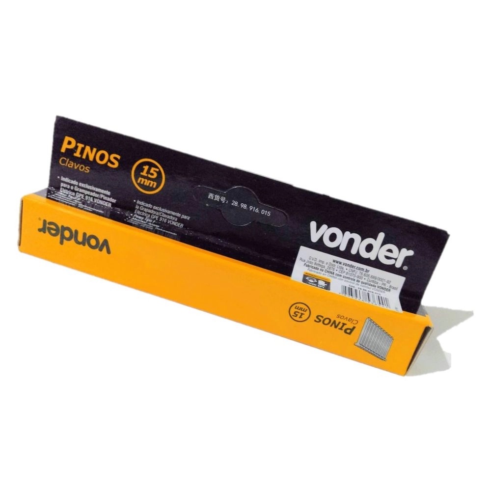 Pinos para Pinador 15mm para GPE-916 e GPE-168 Com 1000 Vonder - 28.98.916.015 em Oferta na Shopee