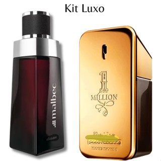 Kit 2 Perfumes Masculinos Malbec e Million oferta exclusiva Luxo Nacional e Importado Envio Rapido