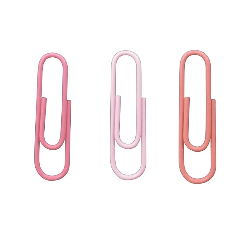 Detalhes do Clips Rosa pastel 28mm com 120 unidades 315770 Tilibra