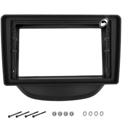 Moldura De Painel 2 Din 9" Polegadas HB20 2012 à 2019 - Preto