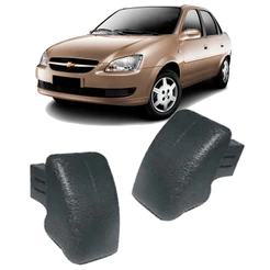 Par Botão Trava Banco Corsa 94 a 2002 Classic 95 a 2010 Cinza