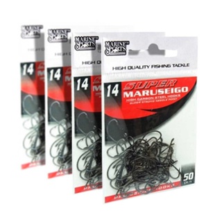 Kit 200 Unidade Anzol Marine Sports Super Maruseigo Black N14 em Oferta na Shopee