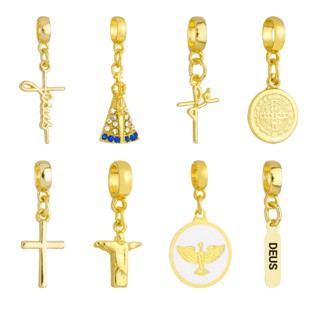 Pingentes Berloques Religião Religioso Para Pandora Banhado a Ouro 18k
