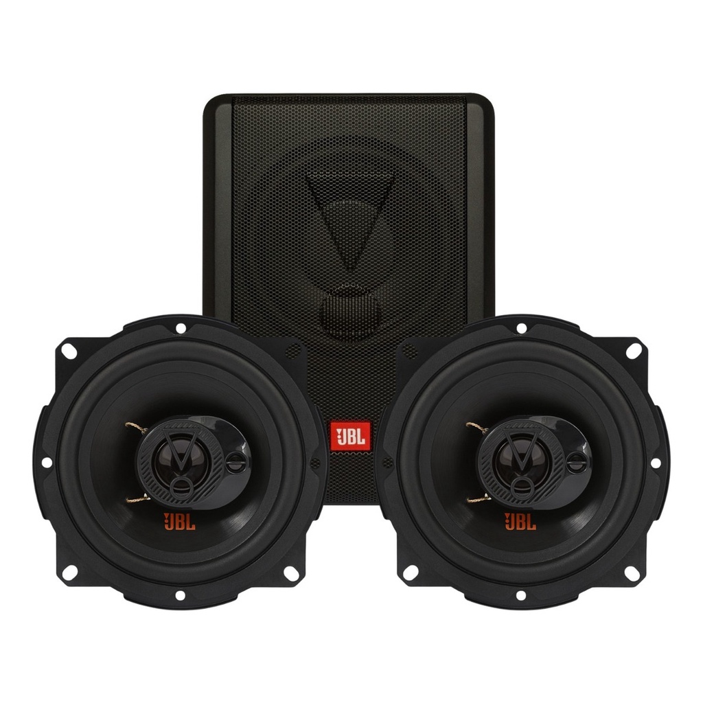 Caixa JBL Ativa Amplificada SW8A-MS 200w + 2 Alto Falantes 5  JBL Flex4 5TRFX55 110 Watts Rms